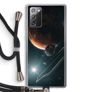 CaseCompany Mars Renaissance: Samsung Galaxy Note 20 / Note 20 5G Transparant Hoesje met koord