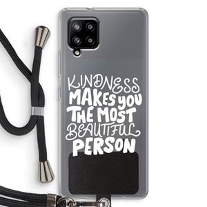 CaseCompany The prettiest: Samsung Galaxy A42 5G Transparant Hoesje met koord