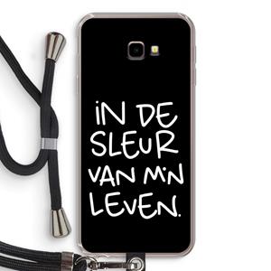 CaseCompany De Sleur: Samsung Galaxy J4 Plus Transparant Hoesje met koord