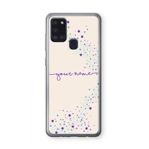 CaseCompany Sterren: Samsung Galaxy A21s Transparant Hoesje