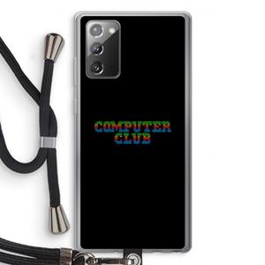 CaseCompany Retro: Samsung Galaxy Note 20 / Note 20 5G Transparant Hoesje met koord