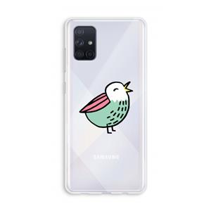 CaseCompany Birdy: Galaxy A71 Transparant Hoesje