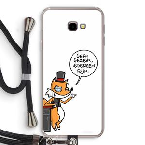 CaseCompany Geen Gezeik: Samsung Galaxy J4 Plus Transparant Hoesje met koord
