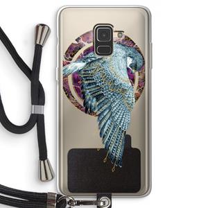 CaseCompany Golden Falcon: Samsung Galaxy A8 (2018) Transparant Hoesje met koord