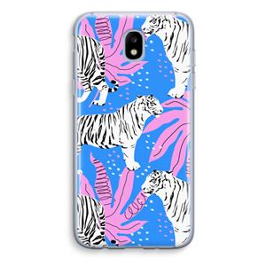 CaseCompany Tijger: Samsung Galaxy J5 (2017) Transparant Hoesje