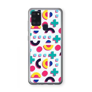 CaseCompany 8-bit N°2: Samsung Galaxy A21s Transparant Hoesje