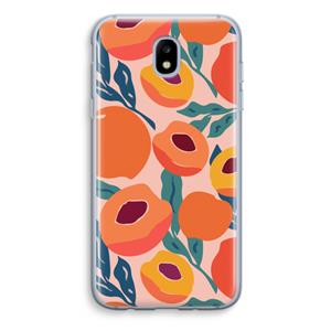 CaseCompany Perzik: Samsung Galaxy J5 (2017) Transparant Hoesje