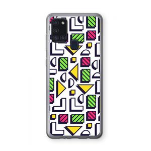 CaseCompany 8-bit N°4: Samsung Galaxy A21s Transparant Hoesje