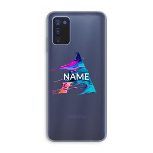 CaseCompany Abstract Spectrum: Samsung Galaxy A03s Transparant Hoesje