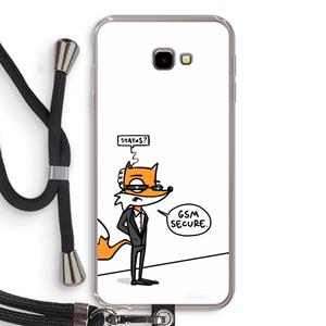 CaseCompany GSM secure: Samsung Galaxy J4 Plus Transparant Hoesje met koord