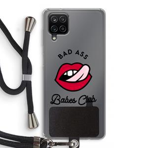 CaseCompany Badass Babes Club: Samsung Galaxy A12 Transparant Hoesje met koord