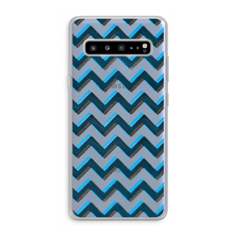 CaseCompany Onderbroken lijn: Samsung Galaxy S10 5G Transparant Hoesje