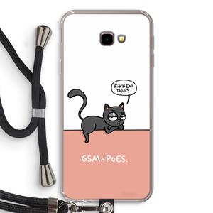 CaseCompany GSM poes: Samsung Galaxy J4 Plus Transparant Hoesje met koord