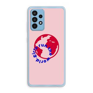 CaseCompany Run The World: Samsung Galaxy A52 Transparant Hoesje