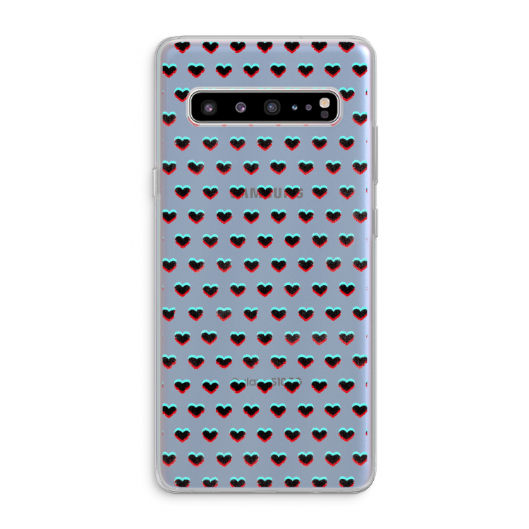 CaseCompany Hartjes: Samsung Galaxy S10 5G Transparant Hoesje