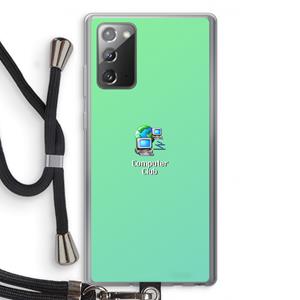 CaseCompany Win98: Samsung Galaxy Note 20 / Note 20 5G Transparant Hoesje met koord