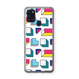 CaseCompany 8-bit N°7: Samsung Galaxy A21s Transparant Hoesje