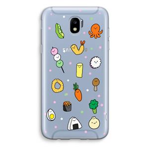 CaseCompany Happy bento friends: Samsung Galaxy J5 (2017) Transparant Hoesje