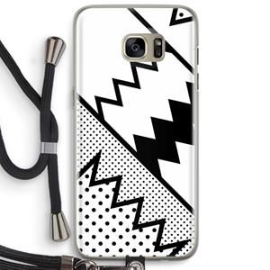 CaseCompany Pop Art #5: Samsung Galaxy S7 Edge Transparant Hoesje met koord