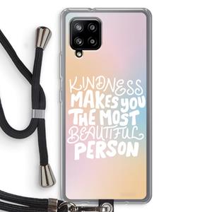 CaseCompany The prettiest: Samsung Galaxy A42 5G Transparant Hoesje met koord