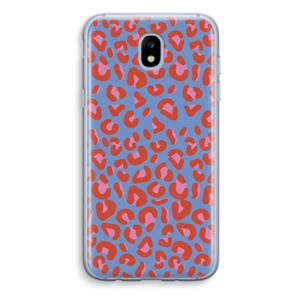 CaseCompany Leopard blue: Samsung Galaxy J5 (2017) Transparant Hoesje