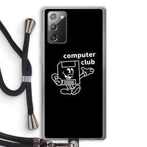 CaseCompany Floppyhead: Samsung Galaxy Note 20 / Note 20 5G Transparant Hoesje met koord