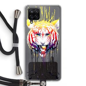 CaseCompany Fading: Samsung Galaxy A12 Transparant Hoesje met koord