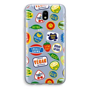 CaseCompany Fruitsticker: Samsung Galaxy J5 (2017) Transparant Hoesje