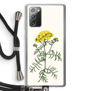 CaseCompany Tansy: Samsung Galaxy Note 20 / Note 20 5G Transparant Hoesje met koord