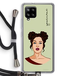 CaseCompany Pop-Art Creator: Samsung Galaxy A42 5G Transparant Hoesje met koord