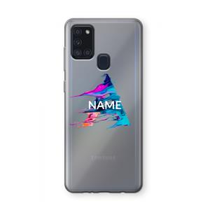CaseCompany Abstract Spectrum: Samsung Galaxy A21s Transparant Hoesje