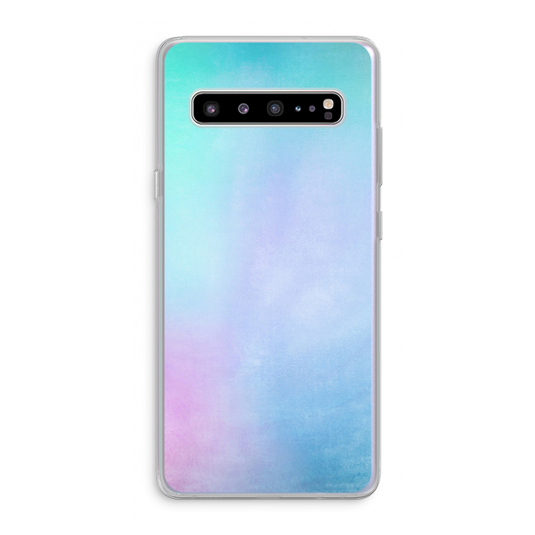 CaseCompany mist pastel: Samsung Galaxy S10 5G Transparant Hoesje
