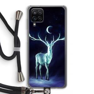 CaseCompany Nightbringer: Samsung Galaxy A12 Transparant Hoesje met koord
