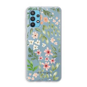 CaseCompany Botanical sweet flower heaven: Samsung Galaxy A32 4G Transparant Hoesje