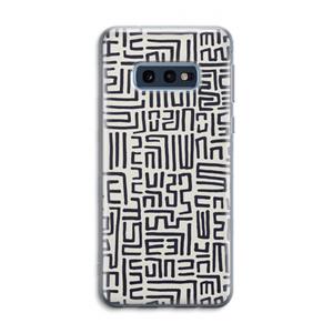 CaseCompany Moroccan Print: Samsung Galaxy S10e Transparant Hoesje