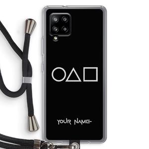 CaseCompany Squid Game: Samsung Galaxy A42 5G Transparant Hoesje met koord