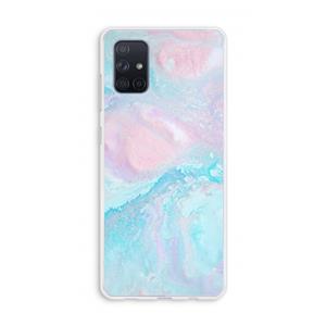 CaseCompany Fantasie pastel: Galaxy A71 Transparant Hoesje