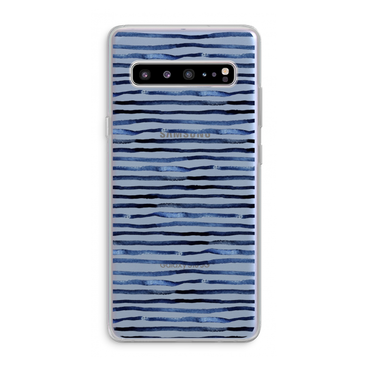 CaseCompany Verrassende lijnen: Samsung Galaxy S10 5G Transparant Hoesje