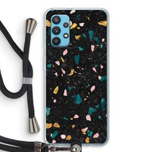 CaseCompany Terrazzo N°10: Samsung Galaxy A32 4G Transparant Hoesje met koord