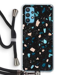 CaseCompany Terrazzo N°11: Samsung Galaxy A32 4G Transparant Hoesje met koord
