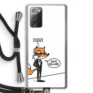 CaseCompany GSM secure: Samsung Galaxy Note 20 / Note 20 5G Transparant Hoesje met koord