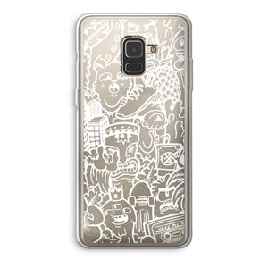CaseCompany Vexx Mixtape #2: Samsung Galaxy A8 (2018) Transparant Hoesje