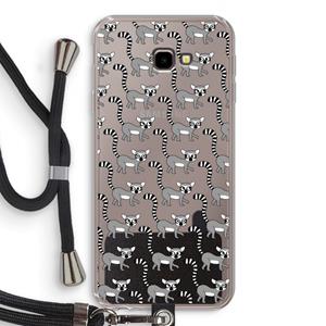 CaseCompany Makis: Samsung Galaxy J4 Plus Transparant Hoesje met koord