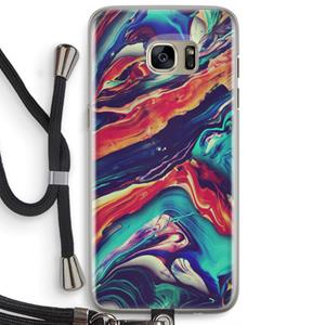 CaseCompany Chameleon Sun: Samsung Galaxy S7 Edge Transparant Hoesje met koord