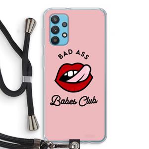 CaseCompany Badass Babes Club: Samsung Galaxy A32 4G Transparant Hoesje met koord