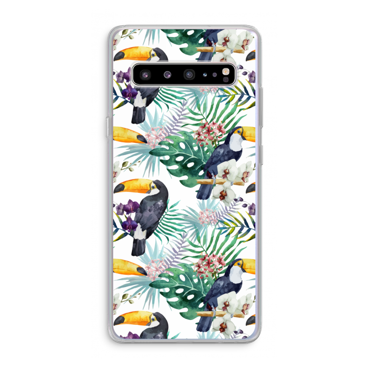 CaseCompany Tukans: Samsung Galaxy S10 5G Transparant Hoesje