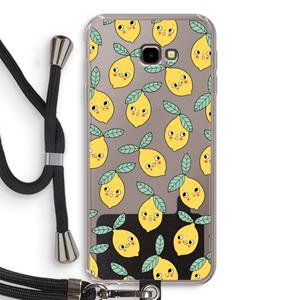 CaseCompany Citroenen: Samsung Galaxy J4 Plus Transparant Hoesje met koord