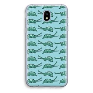 CaseCompany Kroko: Samsung Galaxy J5 (2017) Transparant Hoesje