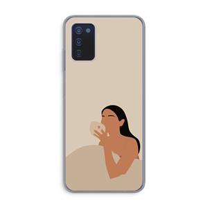 CaseCompany Fresh coffee: Samsung Galaxy A03s Transparant Hoesje