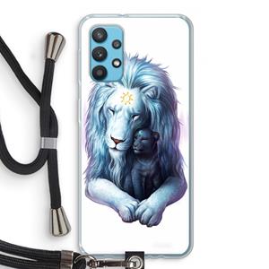 CaseCompany Child Of Light: Samsung Galaxy A32 4G Transparant Hoesje met koord